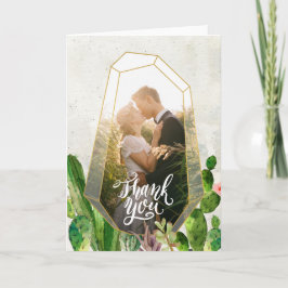 Nota de agradecimiento de suculentas del desierto