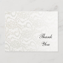 Nota de agradecimiento de White Lace
