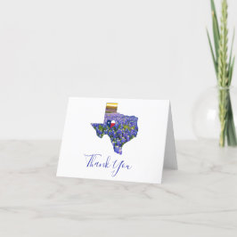 Nota de agradecimiento en el corazón de Texas