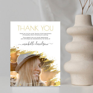 Nota de agradecimiento funerario