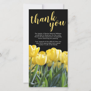 Nota de agradecimiento funerario   Simpatía Tulip 