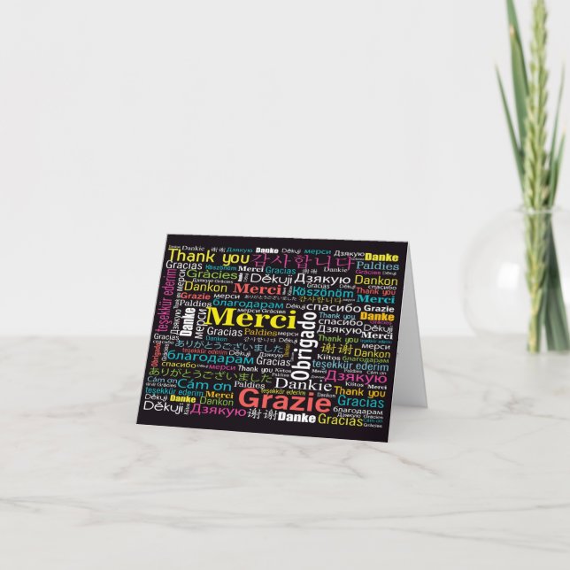 Nota de agradecimiento multicultural o nota en bla (Anverso)