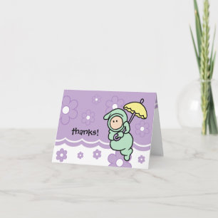 Nota de agradecimiento para Baby Gift o Baby Showe