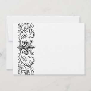 Nota de agradecimiento personalizada de Flor blanc