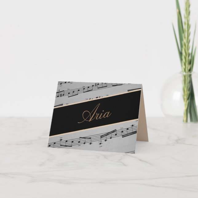 Nota de agradecimiento personalizada de Music Roma (Anverso)