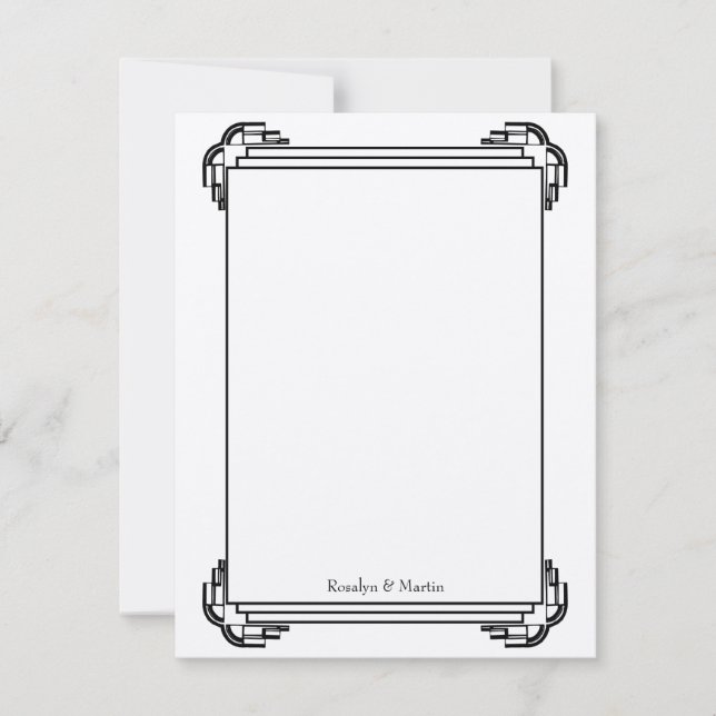 Nota de agradecimiento personalizada para boda con (Anverso)