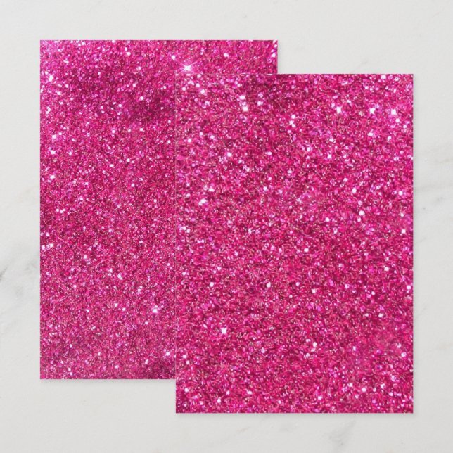 Nota de agradecimiento Pink Bling (Anverso / Reverso)