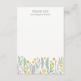 Nota de agradecimiento plana neutra en cuanto al g