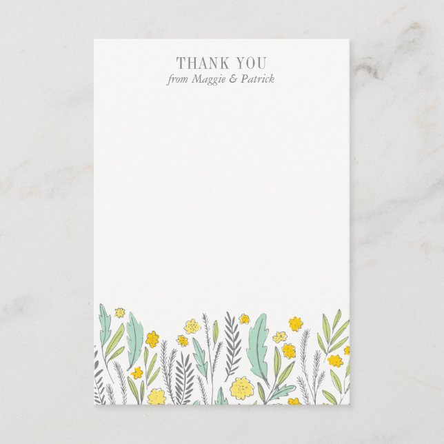 Nota de agradecimiento plana neutra en cuanto al g (Anverso)