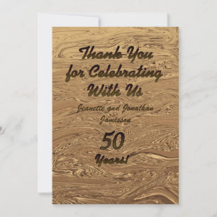 Nota de agradecimiento por Bodas de Oro 50 Anivers