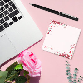 Nota de amor de Petales Rojos