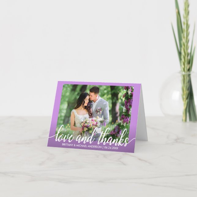 Nota de amor y agradecimiento para Bodas púrpura u (Anverso)