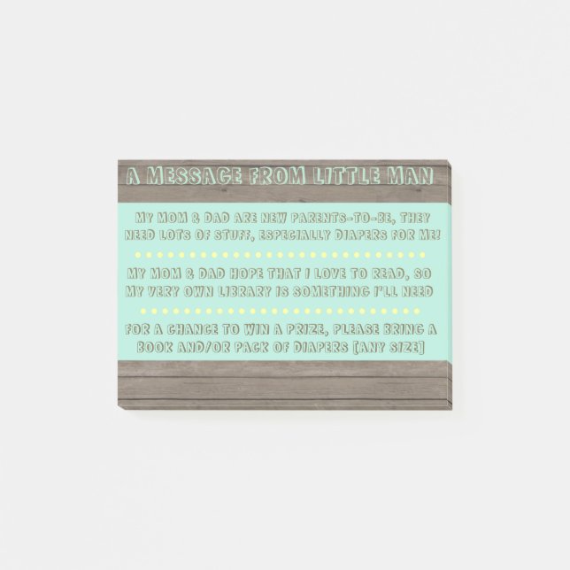 Nota de Baby Shower (Anverso)