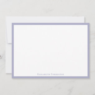 Nota de borde Minimalista simple de color gris pla