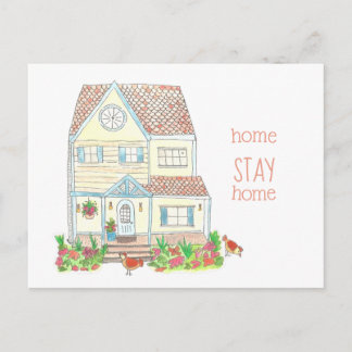 Nota de Distancia Social de Hogar Stay Home