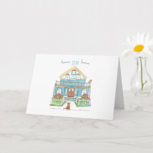 Nota de Distancia Social de Home Stay Home