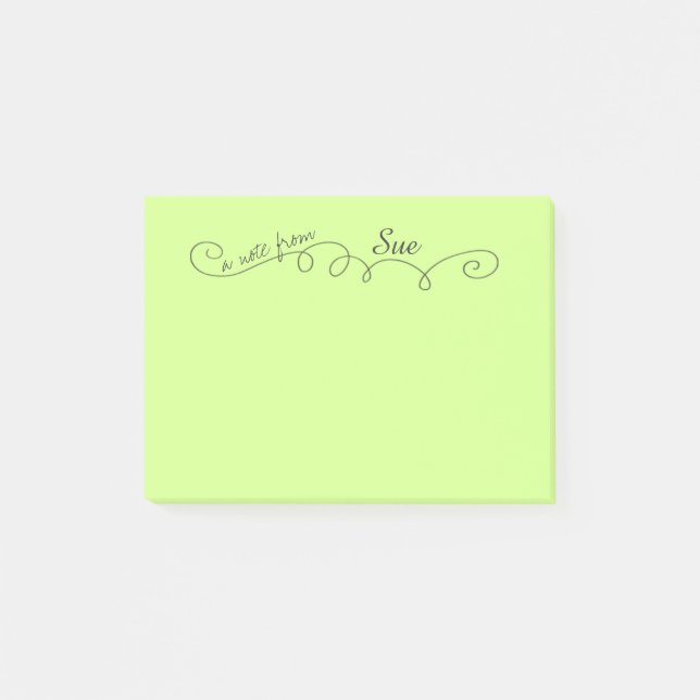 Nota de encargo del Poste-it® de Swirly (Anverso)