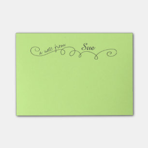 Nota de encargo del Poste-it® de Swirly