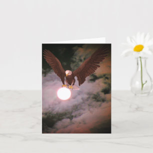 Nota de fantasía de luna llena del águila calva