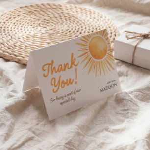 Nota de Felicitación para Baby Shower de Acuarela