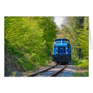 Nota de foto de Train Blue Locomovil Countryside