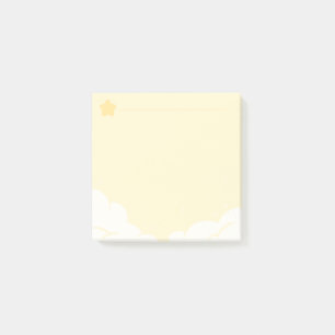 nota de la estrella cojín-Amarilla