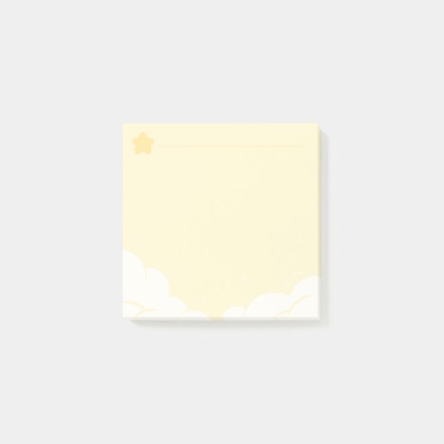 nota de la estrella cojín-Amarilla (Anverso)