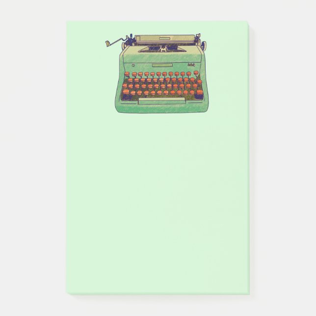 Nota de la máquina de escribir verde (Anverso)