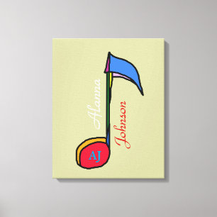 nota de la música de la decoración personalizada