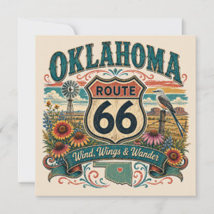 Nota de la ruta de flores silvestres de Oklahoma 6