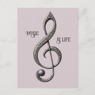 Nota de limpieza musical de texto de personalizado