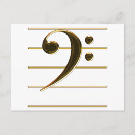 Nota de música Gold Bass Clef