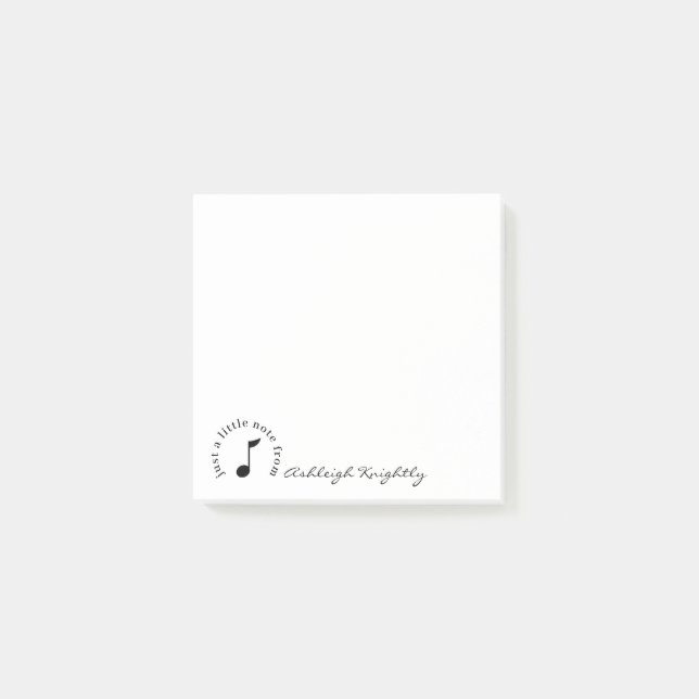 Nota de música Nombre del guión Blanco negro Perso (Anverso)