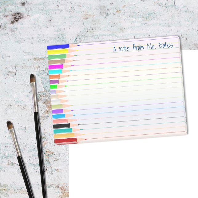 Nota de notas pegajosas personalizadas del profeso (Note from art teacher sticky notes 🎨)