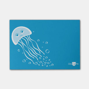 Nota de post-it apática de las medusas
