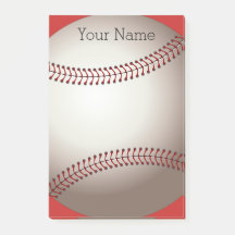 nota de post-it de encargo del béisbol a
