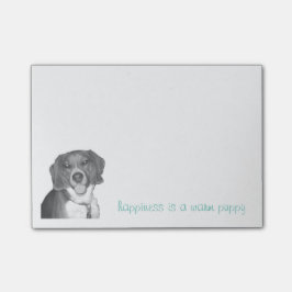 nota de post-it del beagle