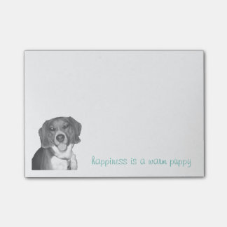nota de post-it del beagle