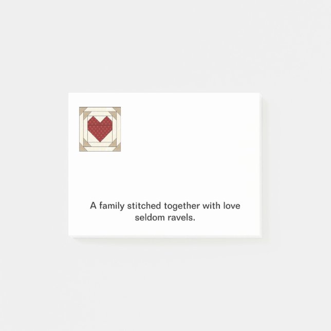 Nota de post-it del bloque del edredón C (Anverso)