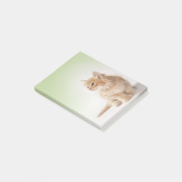 Nota de post-it del gatito