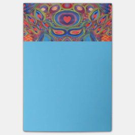 nota de post-it del modelo del corazón