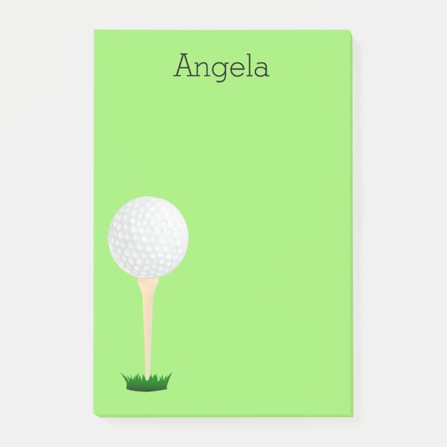 nota de post-it golfing de encargo del diseño de (Anverso)
