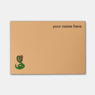 nota de post-it personalizada serpiente del dibujo