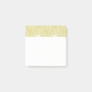 Nota de Post-it verde de flores de Lotus