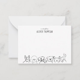 Nota de PRESUPUESTO de Boceto de Perro Animal Ador