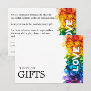 🌈 Nota De Regalo Media LGBTQ Pintada Con Amor