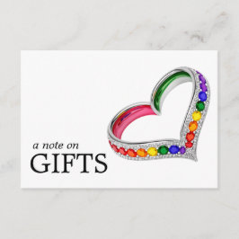 🌈 Nota de regalo mediana LGBTQ pintada con amor
