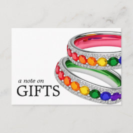 🌈 Nota de regalo mediana LGBTQ pintada con amor