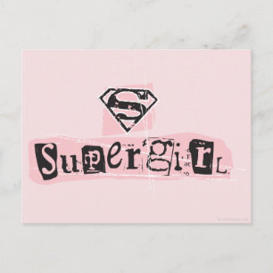 Nota de rescate de logotipo supergirl