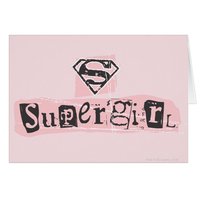 Nota de rescate de logotipo supergirl (Anverso (Horizontal))
